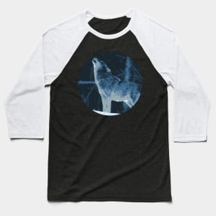 Wolf Howling Baseball T-Shirt